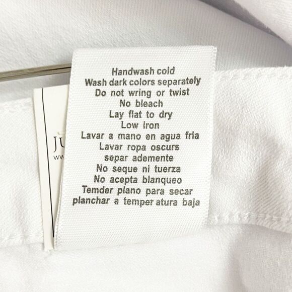 NWT Judy Blue White High Rise Button-Fly Patch Pocket Flare Jeans Size 27 NEW - Picture 14 of 15